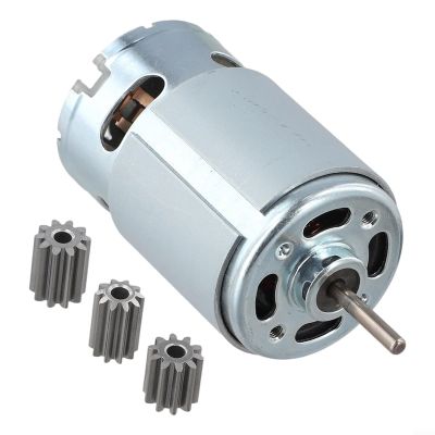 Motors For Kids Electric Car 550 RS390 RS380 12V 6V DL555 24V 10 12 Teeth Metal Gearmotor Compatible With Multiple Voltage Platforms For Children Vehicle Power System Replacement(380 6V 14000rpm)