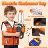 Kids Tool Set Toys, 56 Pcs Toddler Tool Set with Toy Chainsaw & Electronic Drill,Vest, Pretend Play Kids Construction Tools Toy for Toddler 3-5 Years Old Christmas Birthday Gifts view 4