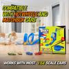 Flexible Race Track for Kids, All-in-One Flex Track Set with Suction Cups, Loop Ramps & 2 Cars  Compatible with Hot Wheels & Matchbox Cars  Blue 16ft Roll Up Car Ramp Toy Track for Kids Ages 3 & Up view 2