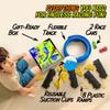Flexible Race Track for Kids, All-in-One Flex Track Set with Suction Cups, Loop Ramps & 2 Cars  Compatible with Hot Wheels & Matchbox Cars  Blue 16ft Roll Up Car Ramp Toy Track for Kids Ages 3 & Up view 3