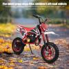 Kids Off-Road Dirt Bike,49CC 2-Stroke Gas Power Motocross with Disc Brakes,Each Off Road Mini Motorcycle,Easy Pull Start,25 MPH Max Speed,180 LBS Capacity view 4