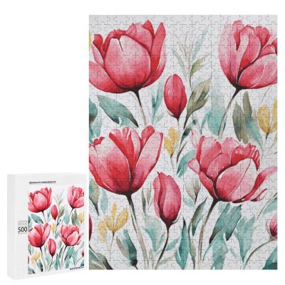 500 PCS Jigsaw Puzzle for Adults Personalized Picture Puzzles for Game Nights Gifts Animal Puzzles Customized Flower Wooden Puzzle for Family, Birthday, Wedding,