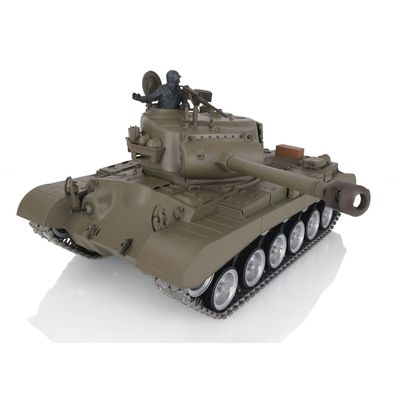 TOUCAN RC HOBBY Pro.Edition RTR Henglong 1/16 TK7.0 FPV M26 Pershing RTR RC Tank 3838 Barrel Recoil BB Airsoft Smoke Effect IR Battle with Sticter for Ages 14+
