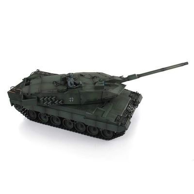 TOUCAN RC HOBBY Pro.Edition RTR Henglong 1/16 Green TK7.0 Plastic Leopard2A6 RTR RC Tank 3889 with 360 Turret BB Airsoft Smoke Effect IR Battle with Sticter for Ages 14+