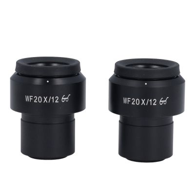 2 Pcs KP WF20X A Microscope Eyepiece, 20X Magnification, Widefield Adjustable Diopter, 30mm Mounting Interface, Optical Lens for Clear Imaging