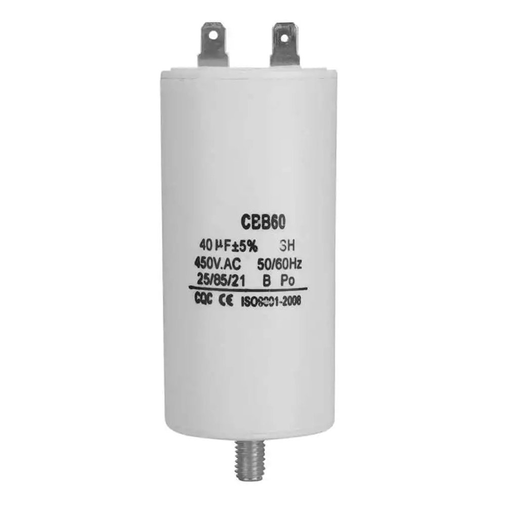 Washing Machine Capacitor CBB60 450V 40uf Water Pump Starting Capacitor 50/60Hz Washer Parts Accessories
