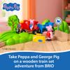 BRIO World Peppa Pig Train Set - 18-Piece FSC-Certified Wooden Railway Set - Includes Peppa and George Figures - Works with All BRIO Train Sets - Ages 3+ view 2