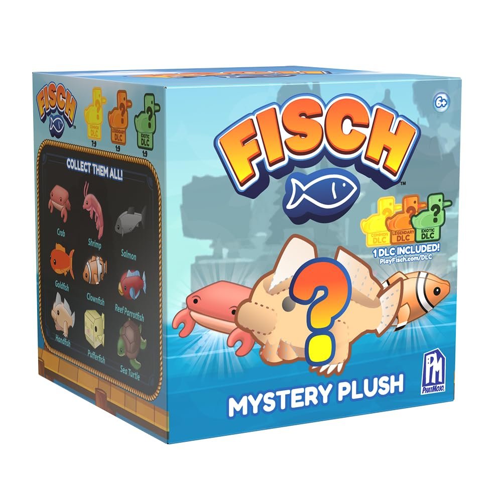Fish Collectible Plush Assortment 10 cm