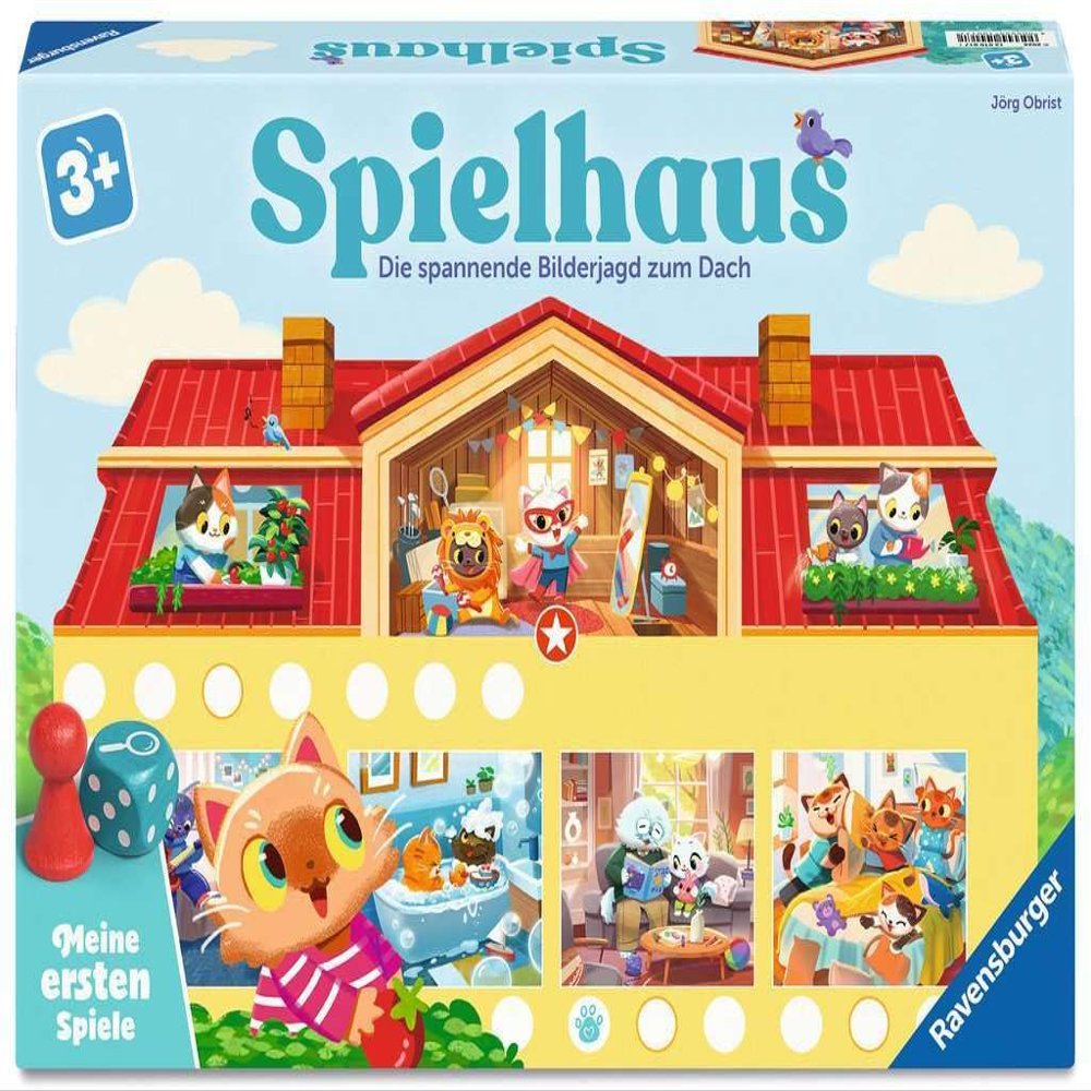Spielhaus - Kinderspiel ab 3 Jahre: Die spannende Bilderjagd zum Dach