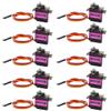 2/4/5/10/20 Pcs Compatible with MG90S All Metal Gear 9g Servo SG90 Upgraded Version for Rc Helicopter Plane Boat Car Compatible with MG90 9G Trex 450 RC Robot(All Metal 20pcs) view 1