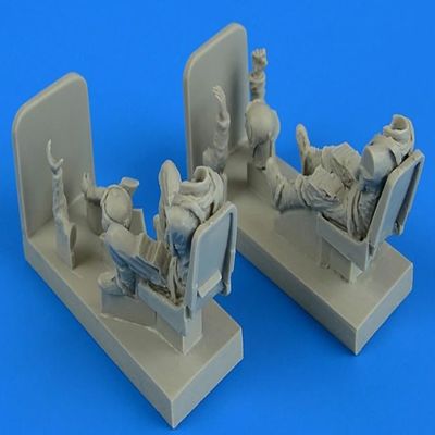Aerobonus 480163 1/48 German Luftwaffe Pilot & Operator with Seats Me-262B-1A/U1