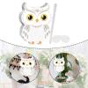 SM SunniMix Owl with Rod Blindfold Confetti, Snowy Owl Set for Wizard Carnival Game Decor view 3