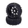 2Pcs 1/8 120mm RC Car Off-Road car Buggy Wheel Rim & Tires Tyre Compatible with Redcat Team Losi VRX HPI Kyosho HSP Carson Hobao view 3