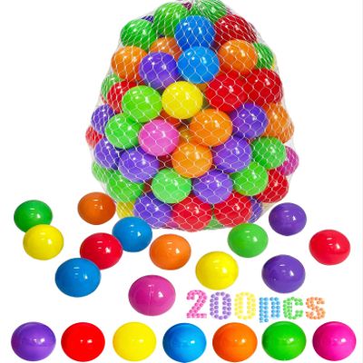 LANGXUN 50 100 200 Soft Plastic Ball Pit Balls for Kids, Gift for Baby Toddler Birthday Christmas, Ball Pit Play Tent, Baby Kiddie Pool Water Toys, Party Decoration