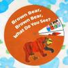 ShaoAngDuoMi Brown Bear Felt Story Wheel Toy Montessori Early Learning Toy for Kids Interactive Felt Story Board for Preschool Education, Parent-Child Storytelling & Classroom Activities view 1