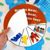 ShaoAngDuoMi Brown Bear Felt Story Wheel Toy Montessori Early Learning Toy for Kids Interactive Felt Story Board for Preschool Education, Parent-Child Storytelling & Classroom Activities view 3
