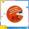 ShaoAngDuoMi Brown Bear Felt Story Wheel Toy Montessori Early Learning Toy for Kids Interactive Felt Story Board for Preschool Education, Parent-Child Storytelling & Classroom Activities view 4