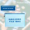 2 Pcs Mahjong Tile Bags & 4 Pcs Mahjong Line Finder, Zippered Storage & Card Guide Readers, American Mahjong Accessories for Beginners, Women & Gifts Tiles Not Included (Blue) view 2