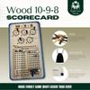 10-9-8 Oh Hell Scoreboard  Handmade 3-Layer Baltic Birch Wooden Score Tracker with Pegs  Tracks 5 Players, Includes Rules Engraved on Back view 2