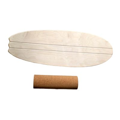 Aosekaa Surf Balance Board with Stability Workout Equipment Roller Board for Skateboarding Golf Skiing Basketball, Wood Color