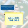 2 Pcs Mahjong Tile Bags & 4 Pcs Mahjong Line Finder, Zippered Storage & Card Guide Readers, American Mahjong Accessories for Beginners, Women & Gifts Tiles Not Included (Yellow) view 2
