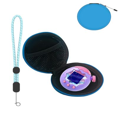 BOVUGAC Case for Tamagotchi Paradise, Portable Bag with Keychain&Lanyard,Premium EVA,Scratch Resistant(Blue)