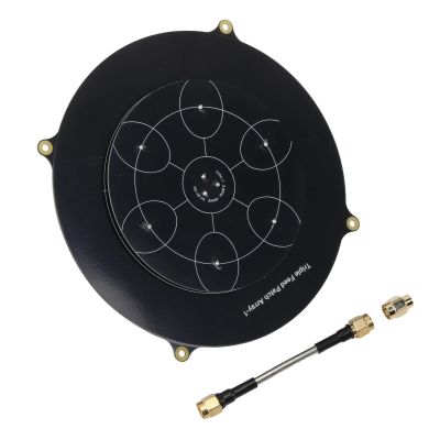 Domary 5.8GHz FPV Triple Feed Patch Antenna High Gain Directional Circularly Polarized RC Drone SMA Black PCB 150mm