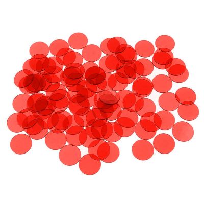 100Pcs Counting Counters Marker for Kids Math Education Game Multiple Color Transparent Counters Bingo Chip Transparent Math Game Marker