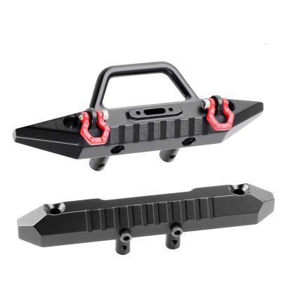 RC Accessories For Red cat For Ascent-18 1/18 RC Crawler Aluminum Front Rear Bumper Set Hard Body Bumper Upgrades Parts Accessories