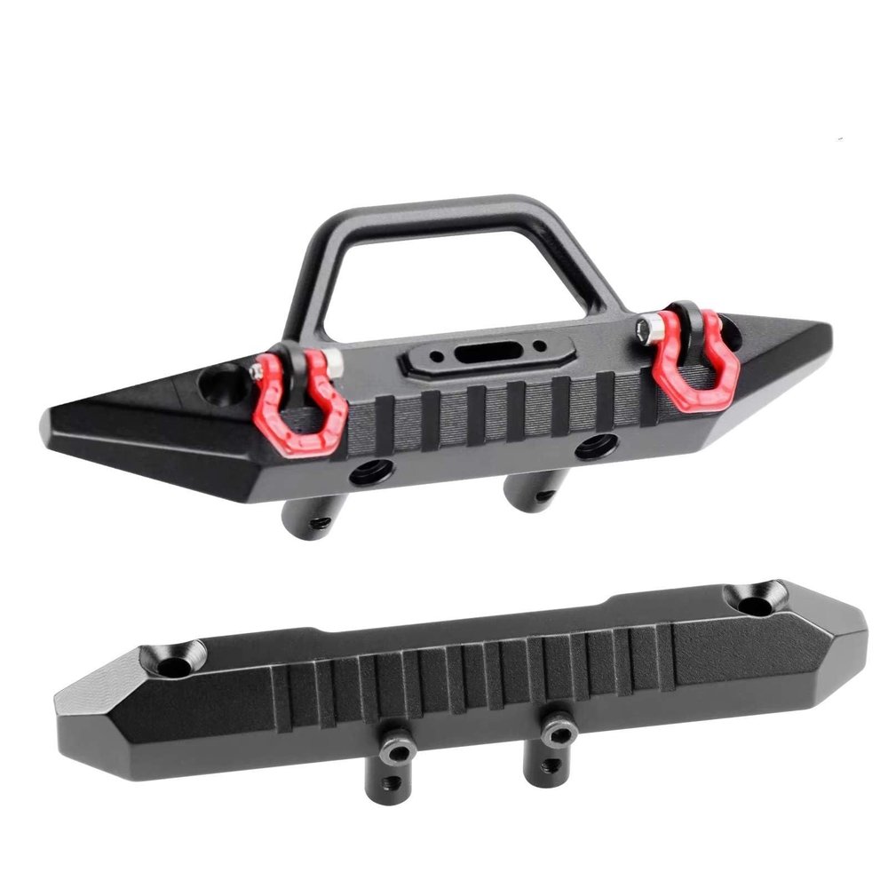 RC Accessories For Red cat For Ascent-18 1/18 RC Crawler Aluminum Front Rear Bumper Set Hard Body Bumper Upgrades Parts Accessories