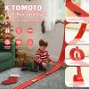 K TOMOTO Flex Race Track 15 Ft Starter Set with Suction Cup, Red view 2