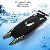 ASHATA RC Boat, Dual Motor 2.4GHz 4CH High Speed Remote Control Boat with 30km / h Design, for Pools and Lakes view 2