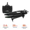ASHATA RC Boat, Dual Motor 2.4GHz 4CH High Speed Remote Control Boat with 30km / h Design, for Pools and Lakes view 4