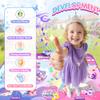 MUZREES Extra Large Mermaid&Unicorn Dance Mat for Kids, Light-up 12-Button Dancing Mat with Wireless Bluetooth, Pink Dance Pad Christmas Birthday Gifts Ideas Toys for Girls Kid Ages 4-8, 8-12 view 3