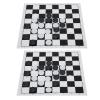 International Checkers Set Plastic Film Checkerboard Travel Board Games Set for Parties Camping Hotel Lobbies Travelers PP Shown view 4