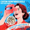 Smile lab Custom 3D Photo Viewfinder Personalized Retro Style Film Reel Viewer with Your Own Pictures & Text Unique Gift for Couples, Family Perfect for Christmas, Birthday, Valentines Day view 2