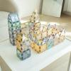 Square House Magnetic Tiles Playset, Building Tiles, Magnet 3D Aesthetic Blocks, Construction Playboards (Translucent 100 Piece) view 1