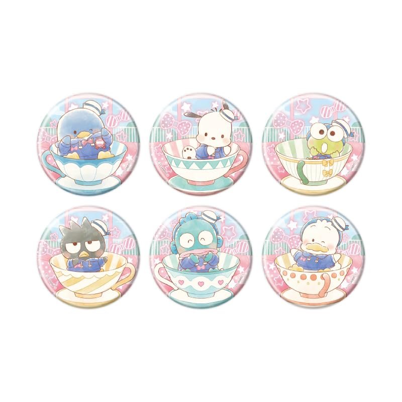 Hadanbui 04 Graph Art Illustration Hologram Can Badge 2.2 inches (57 mm) Box of 6