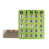 GSE Games & Sports Expert Green Jumbo Shutter Bingo Cards, Finger-Tip Shutter Slide Bingo Cards, Easy-Read Large Print Bingo Cardboard with Sliding Windows (10-Pack) view 1