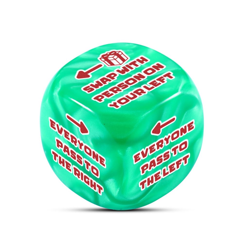 Christma Santa Swap Dice - Stocking Stuffers for Women Men, White Elephant Gifts for Adults, Christmas Exchange Dice Game for Friends Family Members, Funny Party Gifts
