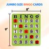 GSE Games & Sports Expert Green Jumbo Shutter Bingo Cards, Finger-Tip Shutter Slide Bingo Cards, Easy-Read Large Print Bingo Cardboard with Sliding Windows (200-Pack) view 2