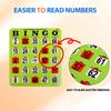 GSE Games & Sports Expert Green Jumbo Shutter Bingo Cards, Finger-Tip Shutter Slide Bingo Cards, Easy-Read Large Print Bingo Cardboard with Sliding Windows (200-Pack) view 3