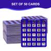 GSE Games & Sports Expert Jumbo Easy-Read Shutter Slide Bingo Cards Bulk, Reusable Jam-Proof Bingo Game Cards with Fingertip Slide Windows for Large Groups (50-Pack) view 2