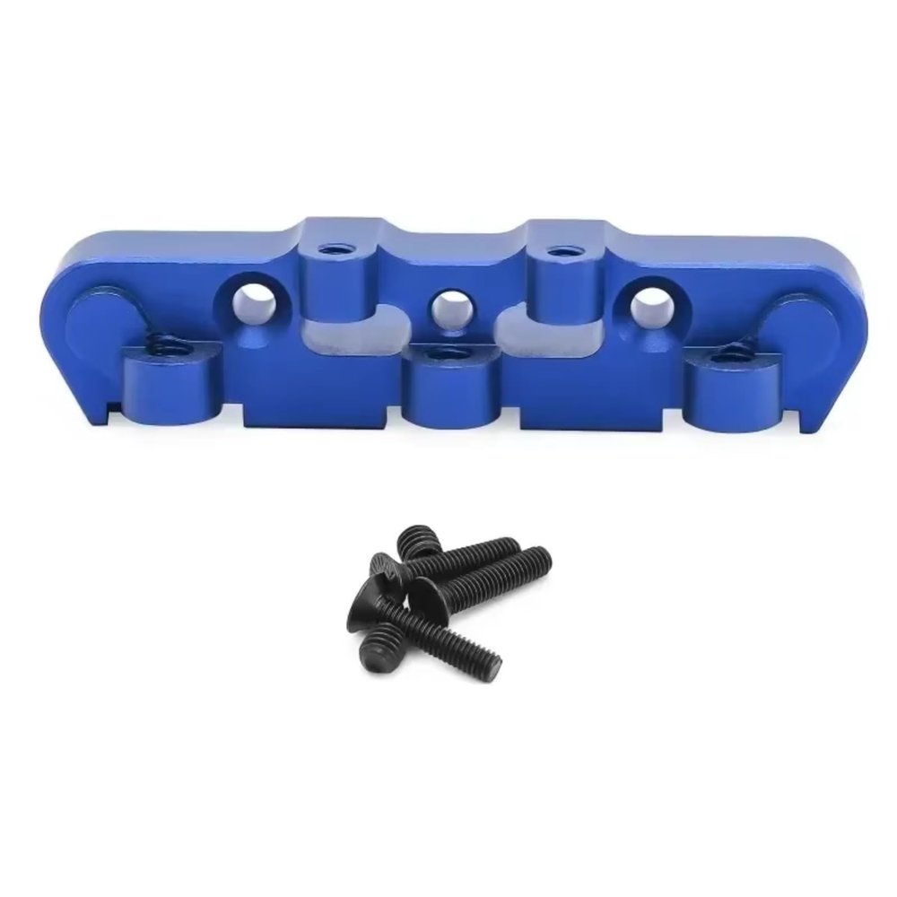 rc Bumper Compatible With Arrma 6S For Outcast For Talion For Typhon 1/8 RC Car Upgrade Parts Accessories Aluminum Alloy Front Bumper Arm Code(Blue)