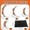 4 Pack Wood Tambourine 4 6 8 10 Inch Tambourine for Adult with Single Double Row Jingle Bell Storage Bag Hand Held Drum Percussion Musical Instrumen for Wedding Church Party view 2