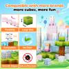150 PCS Castle Magnet Building Cubes, Tiles Construction Toys Incorporating Magnet for Kids, STEM Sensory Toys for Girls Boys 3 4 5 6+ Years Old, Birthday view 2
