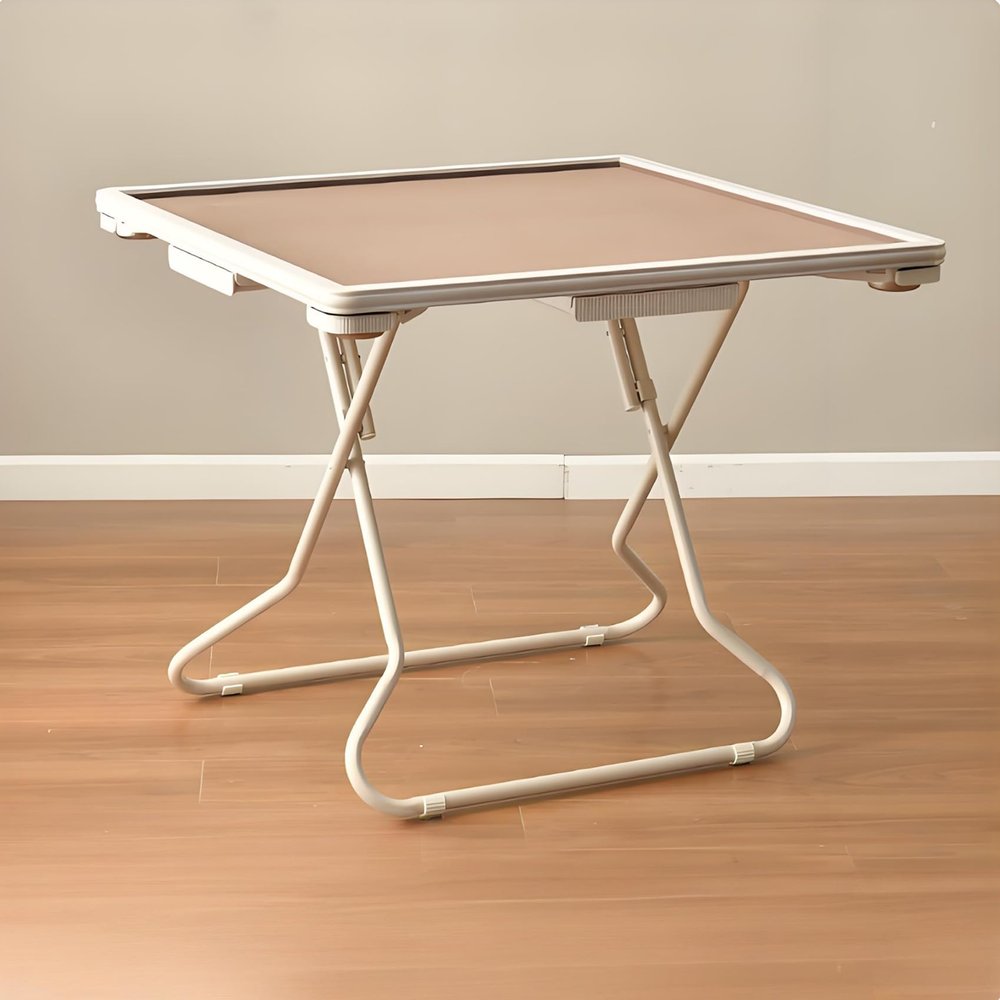 35" Mahjong Table, Mahjong Table Foldable, Domino Table with 4 Drawers and 4 Cup Holders, for Party, Game Nights, Gifts for Retirees (Coffee)