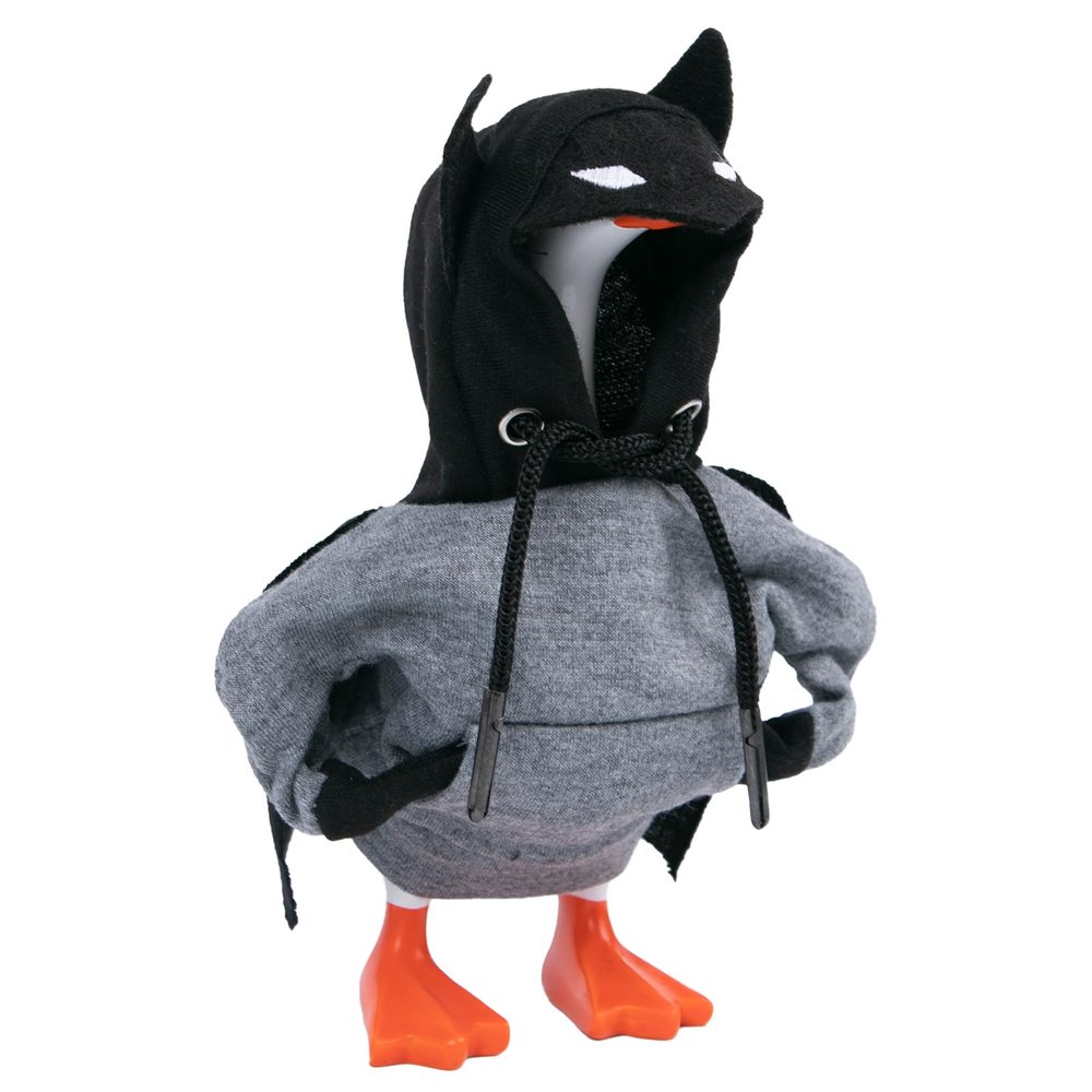 7 Inch Desk Goose Outfits, Cute Bat Hoodie for Desktop Goose, Mini Desk Goose Clothes 7 Inches Porch Goose Costume Desk Goose Accessories for Magnetic Goose Statue Table Decor
