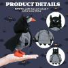 7 Inch Desk Goose Outfits, Cute Bat Hoodie for Desktop Goose, Mini Desk Goose Clothes 7 Inches Porch Goose Costume Desk Goose Accessories for Magnetic Goose Statue Table Decor view 3