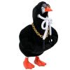 3 Pcs Desk Goose Outfits Set, Black Hoodie Glasses Chain for 7 Inch Desktop Goose, 7 Inches Mini Desk Geese Clothes Costume view 1